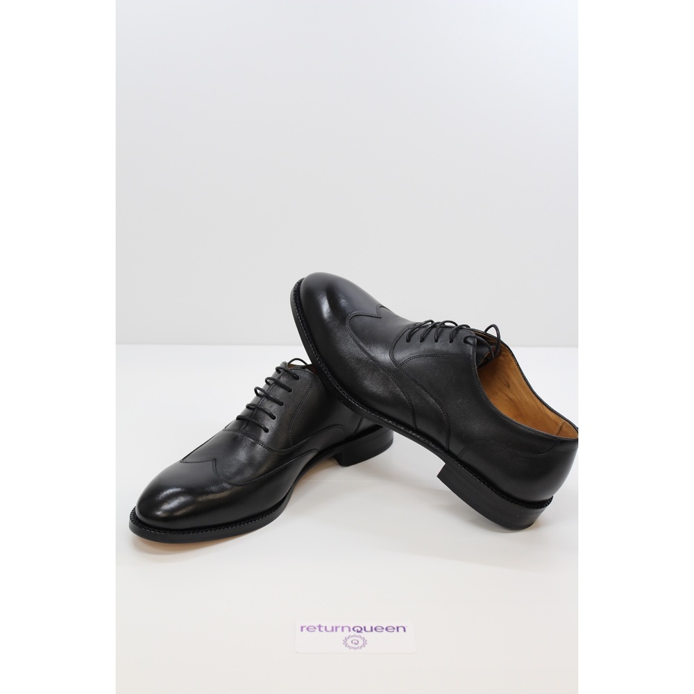Black Beckett Simonon leather lace-up shoes